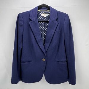 Boden Navy Blue One Button Blazer Size 10P